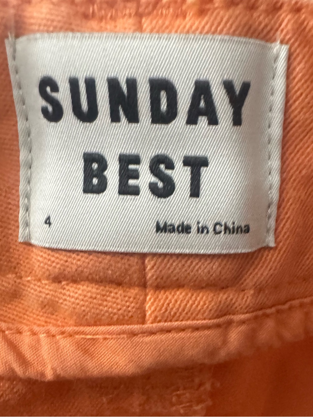 Sunday Best Jaden Pant Orange Size 4 - Picture 4 of 5